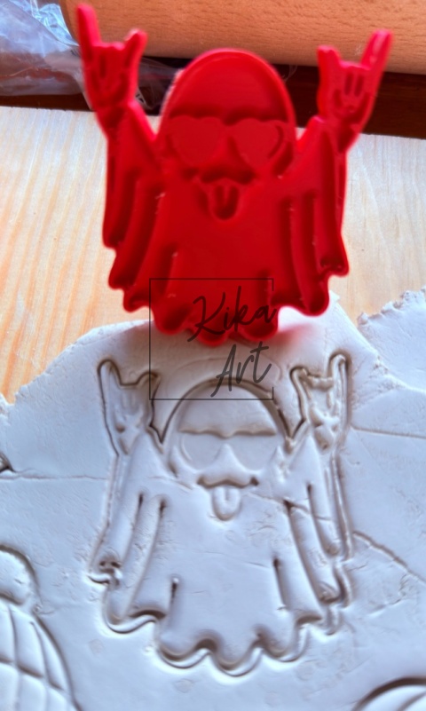 Zestaw stempel + wykrojnik „Duszek Rockman”