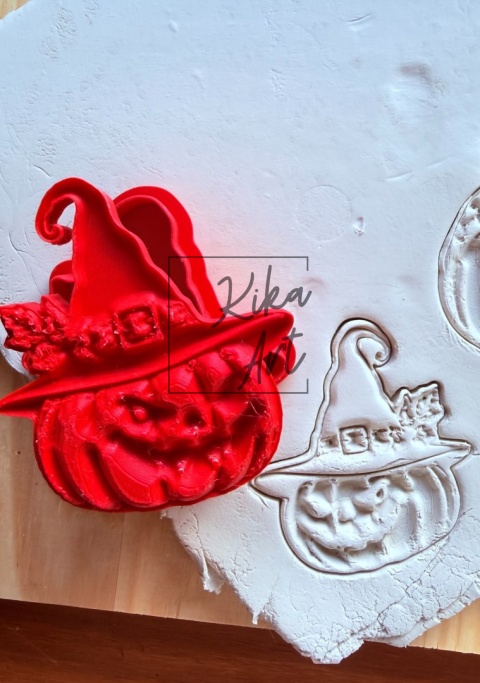 Clay Stamp + Cutter Set “Witchy Pumpkin”